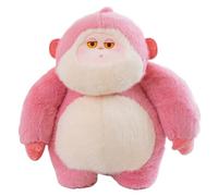 KUKUShining Peluche A Forma Di Gorilla, Tenero Peluche A Forma Di Scimmia Con Corpo Rotondo Morbido Cuscino Di Orangutan Per Giocare(Pink,45cm/17.7in)