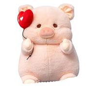 KUKUShining Peluche A Forma Di Maialino, Morbido Paffuto Con Cuore In Mano Simpatico Peluche for Regali Di Compleanno Bambini(20cm/7.8in)