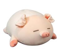 KUKUShining Peluche A Forma Di Maialino, Peluche Paffuto Morbido Cuscino Da Abbracciare Regalo For Bambini Compleanno Casa(Squint,40cm/15.75in)