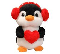 KUKUShining Peluche A Forma Di Pinguino, Morbido E Coccoloso Di Pinguini Con Cuffie Un Adorabile Peluche Come Regalo Di San Valentino(30cm/11.8in)