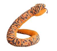 KUKUShining Peluche A Forma Di Serpente, Peluche Morbido E Tenero Ideale Come Cuscino Decorativo For Regali Di Halloween For Bambini(Orange,170cm/66.92in)