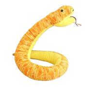 KUKUShining Peluche A Forma Di Serpente, Peluche Morbido E Tenero Ideale Come Cuscino Decorativo For Regali Di Halloween For Bambini(Yellow,90cm/35.4in)