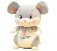 KUKUShining Peluche A Forma Di Topo, Peluche A Forma Di Topo Dei Cartoni Animati Da Abbracciare Kawaii Per Bambini Che Giocano(Gray,25cm/9.8in)