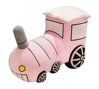 KUKUShining Peluche A Forma Di Treno, Morbido Peluche Di Auto Simpatico Cuscino Da Tiro A Forma Di Locomotiva Per La Decorazione Dell'ufficio(Pink,40cm/15.7in)