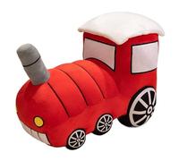 KUKUShining Peluche A Forma Di Treno, Morbido Peluche Di Auto Simpatico Cuscino Da Tiro A Forma Di Locomotiva Per La Decorazione Dell'ufficio(Red,40cm/15.7in)