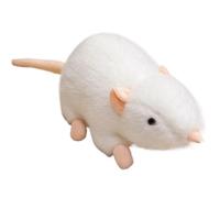 KUKUShining Peluche A Ratto, Divertente Bambola Di Peluche Di Criceto Ad Alta Simulazione Simpatico For Bambini Regalo Di Accompagnamento(White,70cm/27.6in)
