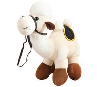 KUKUShining Peluche Cammello, Morbidi Animali Di Peluche Bambole Kawaii A Forma Di Cammello Battriano Decorazione For La Casa Regalo(White,50cm/19.8in)