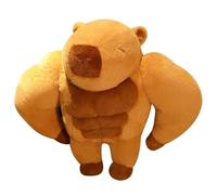 KUKUShining Peluche Capibara Muscoloso, Carino Morbido Peluche Bambola Kawaii Da Abbracciare Figura Di Porcellino D'India Per Bambini Ragazzi Ragazze(65cm/25.59in)