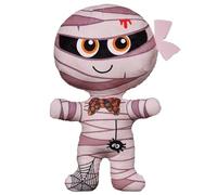 KUKUShining Peluche Di Halloween, Simpatico Peluche A Forma Di Zucca Scheletro Morbido Cuscino Da Lancio for Bambini Che Giocano(Mummy)