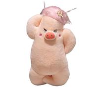 KUKUShining Peluche Di Maiale, Tenero Animale Di Maialino Con Capelli Alla Moda Morbido Peluche Di Maiali Per Adulti E Adolescenti Che Giocano(Pink,50cm/19.7in)