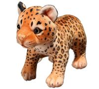 KUKUShining Peluche Leopardo, Morbido Coccoloso Animale Realistico Ghepardo Bambole Di Peluche Regali Decorazioni Per Feste Per Bambini(Standing,24cm/9.44in)