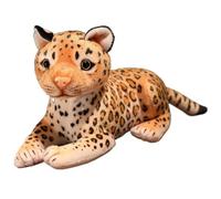 KUKUShining Peluche Leopardo, Morbido Coccoloso Animale Realistico Ghepardo Bambole Di Peluche Regali Decorazioni Per Feste Per Bambini(Lying,30cm/11.8in)