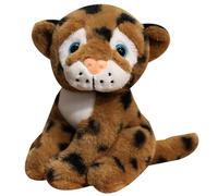 KUKUShining Peluche Leopardo, Morbido E Coccoloso Leopardo Delle Nevi Bambola Di Peluche Ghepardo Regalo Per Fidanzati Dei Bambini(Brown,17cm/6.7in)