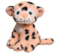 KUKUShining Peluche Leopardo, Morbido E Coccoloso Leopardo Delle Nevi Bambola Di Peluche Ghepardo Regalo Per Fidanzati Dei Bambini(Pink,22cm/8.7in)