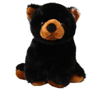 KUKUShining Peluche Orso Polare, Morbido Carino Cuscino Da Abbracciare Bambola Realistica Soffice Orso Di Peluche Da Collezionare Coccolare(Black,20cm/7.87in)