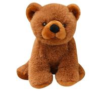 KUKUShining Peluche Orso Polare, Morbido Carino Cuscino Da Abbracciare Bambola Realistica Soffice Orso Di Peluche Da Collezionare Coccolare(Brown,20cm/7.87in)