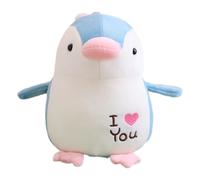 KUKUShining Peluche Pinguino, Morbido Peluche A Forma Di Cucciolo Di Pinguino Cuscino Da Abbracciare Giocattolo Decorazione Per La Stanza(Cyan)