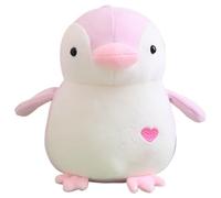 KUKUShining Peluche Pinguino, Morbido Peluche A Forma Di Cucciolo Di Pinguino Cuscino Da Abbracciare Giocattolo Decorazione Per La Stanza(Pink)