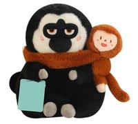 KUKUShining Peluche Scimmia, Gorilla Peluche Orangutan Con Faccia Bianca Morbidi Compagni Di Gioco Per Bambini Bambine Ragazzi(Brown,22cm/8.6in)