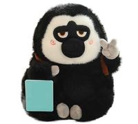 KUKUShining Peluche Scimmia, Gorilla Peluche Orangutan Con Faccia Bianca Morbidi Compagni Di Gioco Per Bambini Bambine Ragazzi(Black,33cm/13in)