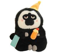 KUKUShining Peluche Scimmia, Gorilla Peluche Orangutan Con Faccia Bianca Morbidi Compagni Di Gioco Per Bambini Bambine Ragazzi(Yellow,22cm/8.6in)