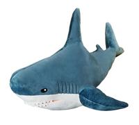 KUKUShining Peluche squalo gigante, bambola di peluche accogliente e realistica for gli amanti dell'oceano, ideale for compleanni e Natale(Blue,60cm/23.6in)