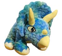 KUKUShining Peluche Triceratopo, Tenero Animale Di Peluche A Forma Di Dinosauro Realistico Regalo Per Bambini Ragazzi Adolescenti(Yellow)