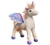 KUKUShining Peluche Unicorno, Morbido E Coccoloso Pegaso Con Corna E Ali Lucide Morbido Coccoloso Compagno Di Gioco Per Bambini(Blue,30cm/11.8in)