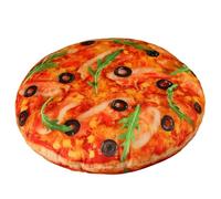 KUKUShining Pizza Di Peluche, Cuscino Morbido Imbottito A Forma Di Pizza Realistico Giocattolo Di Peluche Rotondo Per Feste Decorazioni Per La Casa(Bacon,40cm/15.7in)