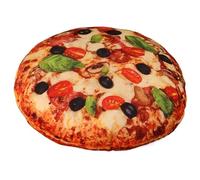 KUKUShining Pizza Di Peluche, Cuscino Morbido Imbottito A Forma Di Pizza Realistico Giocattolo Di Peluche Rotondo Per Feste Decorazioni Per La Casa(Beef,40cm/15.7in)