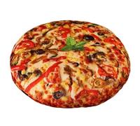 KUKUShining Pizza Di Peluche, Cuscino Morbido Imbottito A Forma Di Pizza Realistico Giocattolo Di Peluche Rotondo Per Feste Decorazioni Per La Casa(Mushroom,40cm/15.7in)