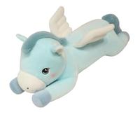 KUKUShining Pony Peluche, Simpatici Animali Proni Bambole Cavallo Angelo Pegaso Cuscino for Regali Compleanno(Blue,50cm/19.7in)