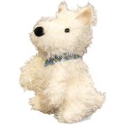 KUKUShining Simpatico Peluche A Forma Di Cucciolo, Morbido E Coccoloso Cane Di Peluche Cuscino For Bambole West Highlands Regalo For Bambini(24cm/9.44in)