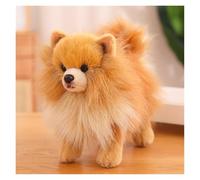 KUKUShining Soft Pomeranian Cane Peluche, 23CM Carino Cucciolo di Peluche Perfetto Regalo per Bambini Ideale per il Gioco Confortevole e la Decorazione della Camera da Letto(BrownBomei)