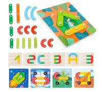 KUKUTrue Giochi Montessori 2 3 4 5 Anni, giochi bambini 2 anni, gioco bambino 2 anni, giochi bambina 3 anni, shapes puzzle, Giochi in Legno, Giochi Educativi, Regalo Bambino Bambina 2-5 Anni