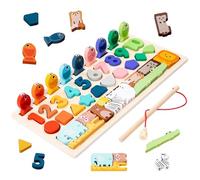 KUKUTrue® Montessori Giocattolo 2 3 4 5, Giochi da 2 Anni, Gioco Magnetico per Bambini da 2 Anni, Gioco di Pesca, Imparare i Numeri, Regalo 2 3 4 5 Bambini Ragazzi Ragazze