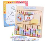 KUKUTrue® Montessori Giocattolo 3 4 5 6 7, Giochi da 3 Anni, Giochi Educativi da 3 Anni, Numeri Montessori, Puzzle Scorrevole Alfabeto, Lavagna Bianca, Regalo 3 4 5 6 7 Bambini Ragazzi Ragazze