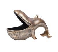 KUKUUU Scultura decorativa a forma di ciotola di balena for soggiorno e camera da letto(Bronze)