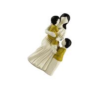 KUKUUU Statuetta di mamma che abbraccia il bambino, scultura di famiglia(B)