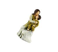KUKUUU Statuetta di mamma che abbraccia il bambino, scultura di famiglia(D)