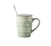 KUKUUU Tazze da caffè in ceramica da 500 ml, grande capacità, for bere acqua, latte e tè(A)