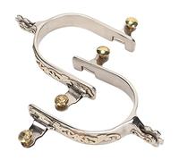 Kukyller 1 Paio di speroni per Cavallo, speroni da Cowboy Occidentali con Ingranaggi girevoli Accessori per Equitazione per Uomini e Donne equestri