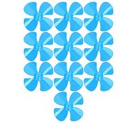 Kukyller 10 pezzi eli ca 4 pale eli ca in plastica fai da te giocattolo per auto eli ca che gira eliche per barche accessori per giocattolo fai da te telecomando modello di auto (Blu)