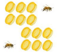 Kukyller 12 pezzi di allevamento dell'apicoltura, gabbia di api regina di plastica api regina ape per l'isolamento della cella della bee della regina per apicoltura