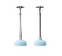Kukyller 2 Pezzi Lotta del Bagno, Plunger di lavello in Gomma con Tazza di aspirazione con Manico Lungo 16,1 Pollici per cucine e bagni (Blu)