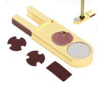 Kukyller 3 in 1 Multifunzione Biliardo Tip Trimmer Shaper Tapper Cue Tip Trimmer a Forma di U Multifunzionale Tapper con Carta Vetrata