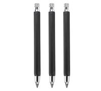 Kukyller 3 Pezzi Matita da Carpentiere, Matita da Carpentiere con Temperamatite Strumenti per la Lavorazione del Legno Pesanti per Architetto Bozza Disegno Scrittura Schizzi 5,6 mm (Nera)