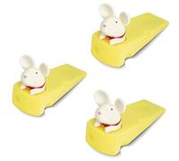 Kukyller 3 pezzi Simpatici Fermaporta Turchia, a forma di animale, decorazione per pavimento di casa e ufficio (topo bianco)