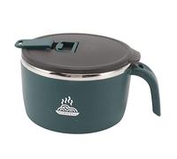 Kukyller Ciotola per ramen, ciotola per noodles da 900 ml con coperchio e manici per chi lavora in ufficio in dormitorio domestico (Verde)