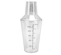 Kukyller cocktail shaker ha set di capacità standard su scala chiara impedire sbirciatore shaker per barretore bar (500 ml)